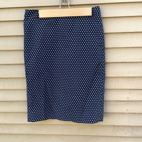 J. Crew Polka Dot Pencil Skirt